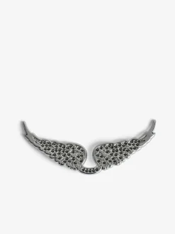 Cheap Zadig & Voltaire Swing Your Wings Charm Shinysilverhematite